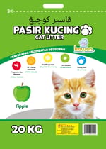 KAWAN PASIR KUCING 20KG (APPLE) Cat litter KAWAN