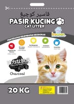 KAWAN PASIR KUCING 20KG (CHARCOAL) Cat litter KAWAN