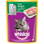WKAS POUCH 80G ADULT 7+ TUNA Cat Wet Food WKAS