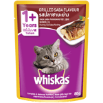 WKAS POUCH 80G GRILLED SABA Cat Wet Food WKAS