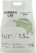 JZ-26 1.5MM KUNGFU TOFU CAT LITTER GREEN TEA 17.5L Cat litter KUNGFU