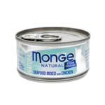 Monge Monge Natural Seafood Mixed With Chicken 80g 80g  正面圖
