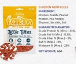 Cindy & Friends Makanan Kucing Little Bitez Siri Ladang Gulung Mini Ayam 60g (CNF-LB105) Cat Treats Cindy & Friends