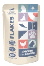 VitalPlus Flakes Ayam dengan Sardin Pouch Kucing 70g (VP-FP04) Cat Wet Food VitalPlus