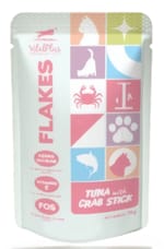 VitalPlus Flakes Tuna dengan Batang Ketam Poket Kucing 70g (VP-FP08) Cat Wet Food VitalPlus