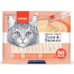 Wanpy Wanpy Creamy Lickable Treats - Tuna & Salmon 14gx50 14g  正面圖