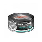 Back2nature Back2nature 貓罐頭 無穀物肉絲主食罐 野生吞拿魚+青口 80g 80g  正面圖