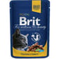 Brit Premium Kucing Dengan Ayam & Turki 100g Cat Wet Food Brit Premium